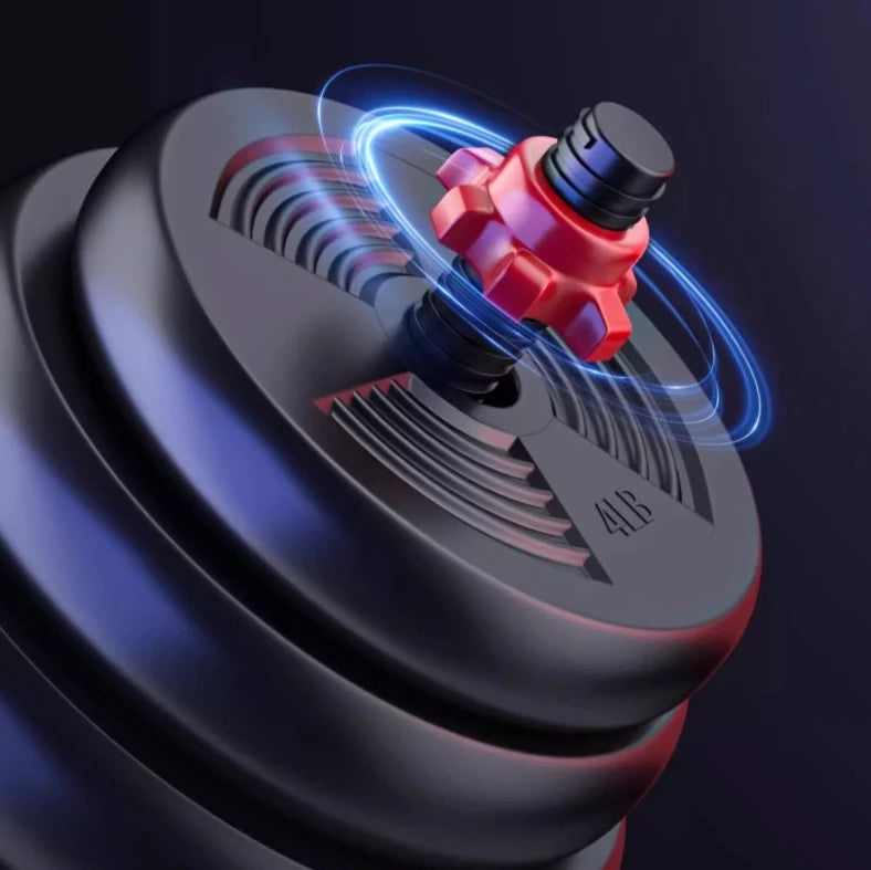 5-44lbs Adjustable Dumbbell to Barbell Set