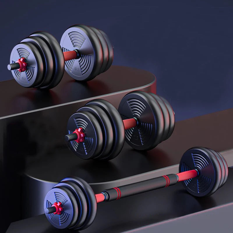 5-44lbs Adjustable Dumbbell to Barbell Set