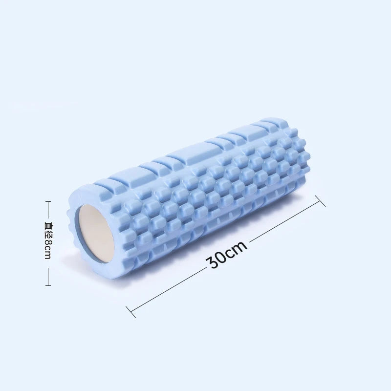 Premium EVA foam roller by Fitnessniches for deep tissue massage, ideal for back and legs in a vibrant color.
