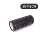Premium EVA foam roller by Fitnessniches, designed for deep tissue massage on back and legs, showcasing a textured surface.